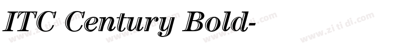 ITC Century Bold字体转换